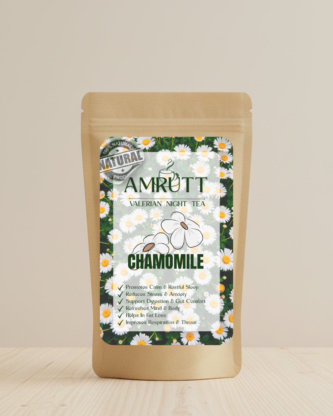 Chamomile-Valerian Night Tea - Pack of 30 Tea Bags